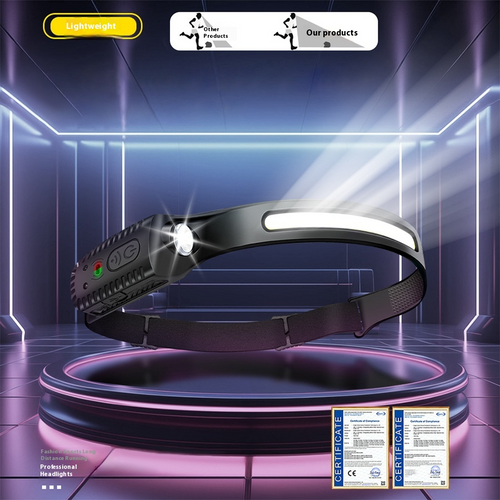 Halowyde wide-beam headlamp lighting a wide area
